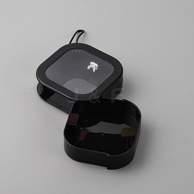 Square Small PS Plastic Hair Tie Organizer Case CON-WH20002-12-1