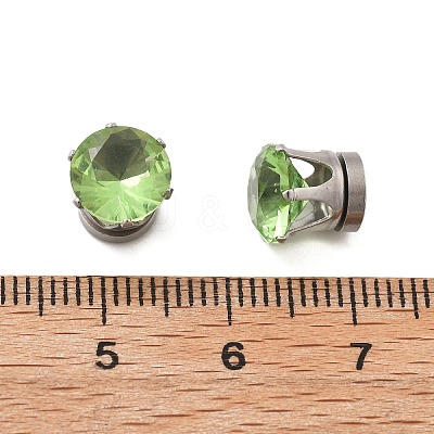 Cubic Zirconia Clip-on Earrings EJEW-L100-01P-05-1