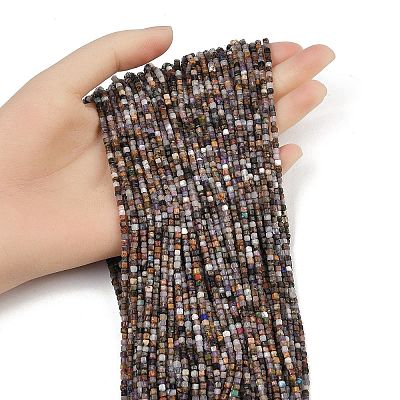 Natural Purple Fluorite Beads Strands G-RM2025-D51-2x2mm-1