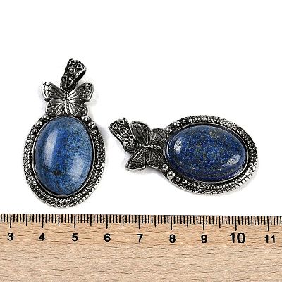 Dyed Natural Lapis Lazuli Pendants G-I370-09AS-03-1