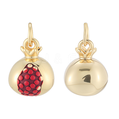 9Pcs 9 Styles Brass Enamel Pendants KK-BBC0019-50-1