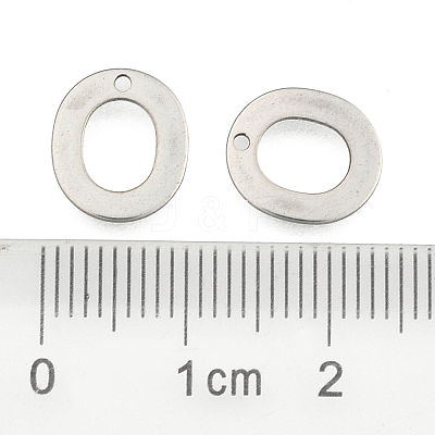 Tarnish Resistant 304 Stainless Steel Letter Charms LS-X-STAS-O072-O-1