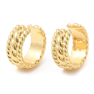 Brass Cuff Earrings EJEW-K251-20G-1