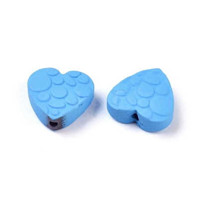 Spray Painted Non-magnetic Synthetic Hematite Beads X-G-T124-34C-1