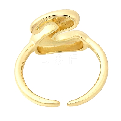 Rack Plating Brass Open Cuff Rings RJEW-S394-01G-S-1