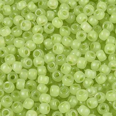 6/0 Transparent Inside Colours Glass Seed Beads SEED-N008-08J-1