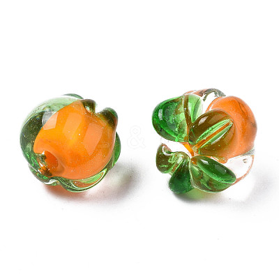 Autumn Theme Handmade Lampwork Beads X-LAMP-N029-004-1