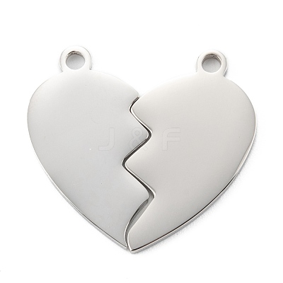 Non-Tarnish 304 Stainless Steel Split Pendants STAS-G251-07A-P-1