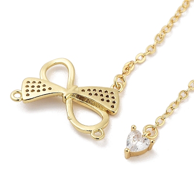 Rack Plating Brass Micro Pave Clear Cubic Zirconia Big Pendants KK-Z064-12G-01-1