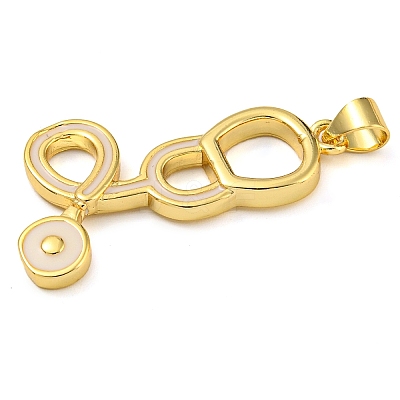 Rack Plating Brass Enamel Pendant KK-Z063-39G-01-1