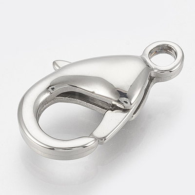 Tarnish Resistant 304 Stainless Steel Lobster Claw Clasps STAS-T033-25A-1