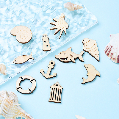 Wood Cabochons WOOD-YW0001-29-1