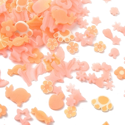Luminous Handmade Polymer Clay Cabochons CLAY-E003-01A-1