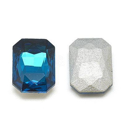 Pointed Back Glass Rhinestone Cabochons RGLA-T079-13x18mm-14-1