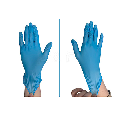 Disposable PVC Safety Gloves AJEW-P074-01-1