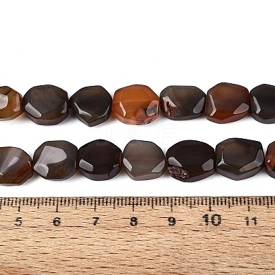 Dyed & Heated Natural Agate Beads Strands G-N359-15A-07-1