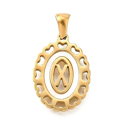Golden 304 Stainless Steel Pendants STAS-K300-02G-X-1