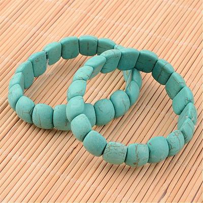 Synthetical Turquoise Bracelet B306-7-1