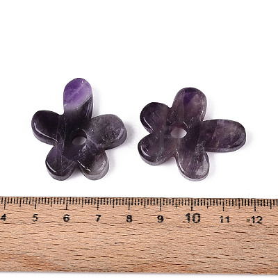 Natural Amethyst Pendants G-T142-44E-1