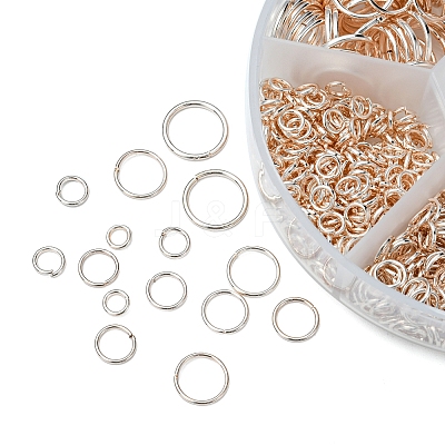 1 Box Iron Open Jump Rings Set IFIN-YW0001-44RG-1