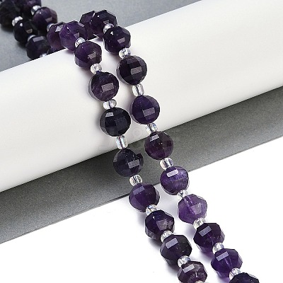 Natural Amethyst Beads Strands G-G182-B50-05-1