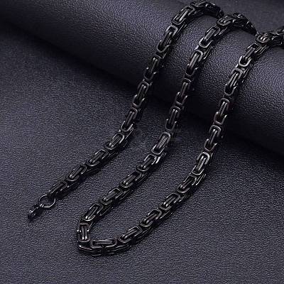 Stainless Steel Byzantine Chains Necklaces for Men FS-WG56795-129-1