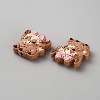 Cattle Food Grade Eco-Friendly Silicone Beads SIL-WH0018-33A-02-1