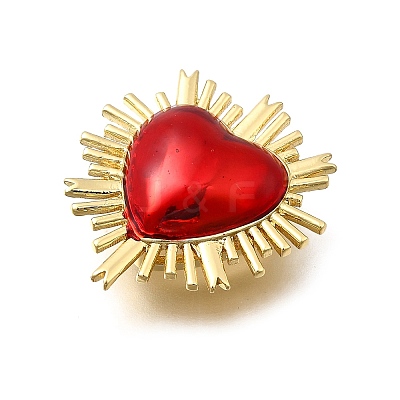 Brass Enamel Beads KK-Z125-18G-01-1