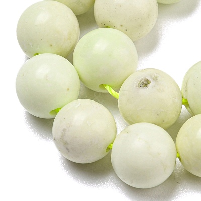 Natural Lemon Jade Beads Strands G-R494-A10-03-1