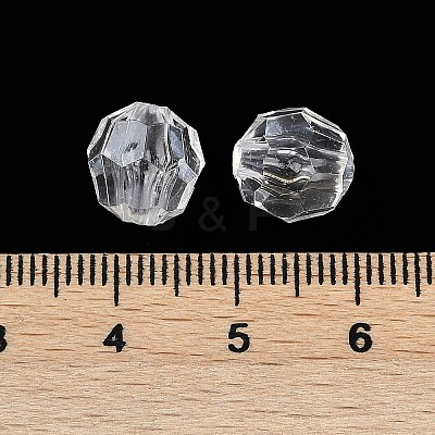 Transparent Acrylic Beads OACR-Q015-02B-1