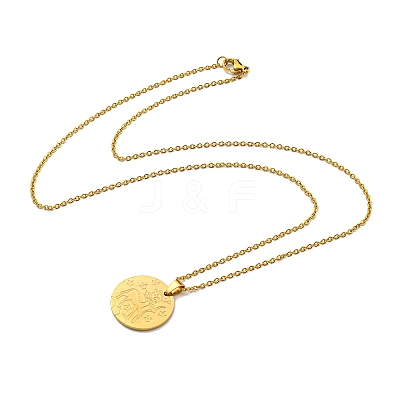 Constellation Pendant Necklaces NJEW-S422-04G-09-1