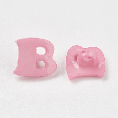 Acrylic Shank Buttons X-BUTT-E029-08-1