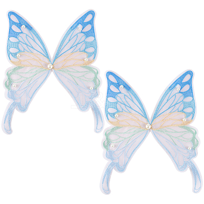 Ppolyester & Resin Thread Iron on/Sew On Patches PATC-WH20007-06B-1