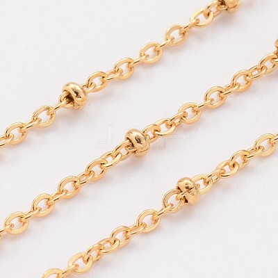 304 Stainless Steel Cable Chains CHS-K003-01G-0.4MM-1