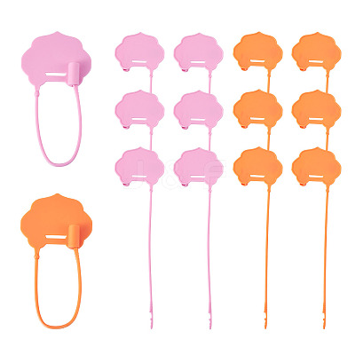50Pcs Plastic Hang Tag Fasteners FIND-TA0010-37-1