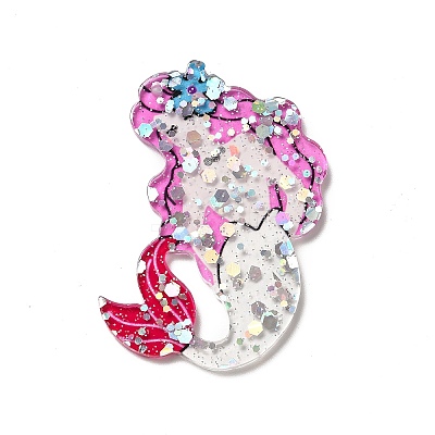 Transprent Acrylic Big Pendants LS-SACR-P016-B02-1