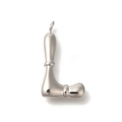 Rack Plating Brass Pendants KK-I722-08P-L-1