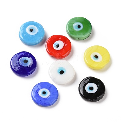 Handmade Evil Eye Lampwork Beads LAMP-E026-01-1