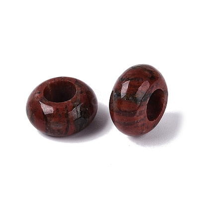 Natural Mahogany Obsidian European Beads G-N359-17A-02-1