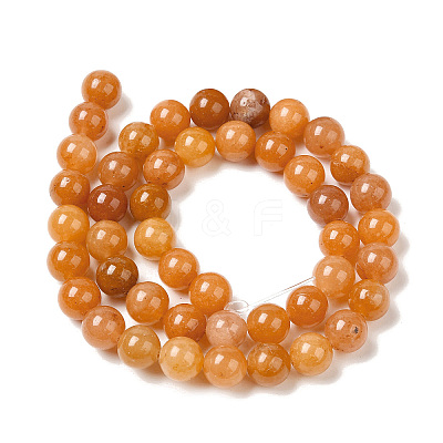 Natural Red Aventurine Beads Strands G-H067-A02-10MM-1