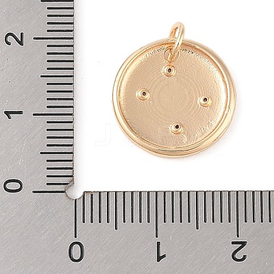 Brass with Clear Cubic Zirconia Pendants LS-KK-N256-24G-G-1