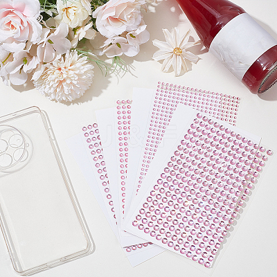 4 Sheets 4 Styles Acrylic Imitation Pearl Stickers Paper Sheets for Craft DIY-SP0002-64A-1