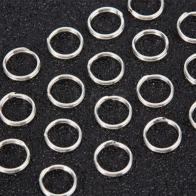 20Pcs 925 Sterling Silver Double Loop Jump Rings STER-BBC0002-11B-S-1