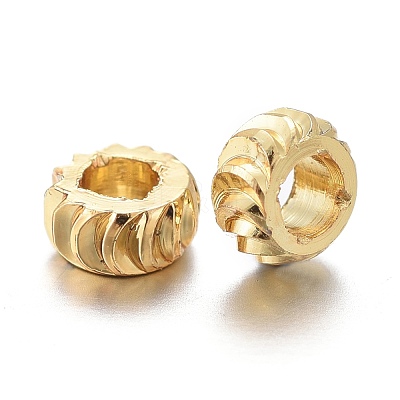 Brass Spacer Beads KK-K249-03B-G-1