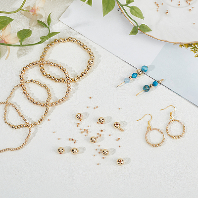 420Pcs Brass Beads KK-DR0001-36-1