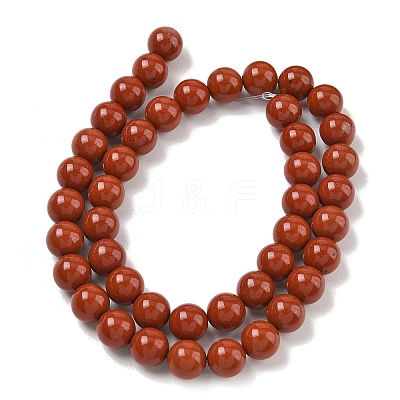 Natural Red Jasper Beads Strands G-F348-01-8mm-AA-1
