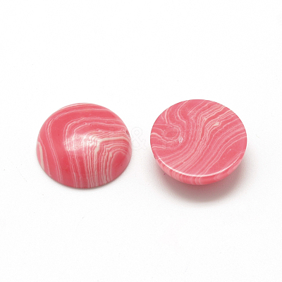 Synthetic Rhodochrosite Cabochons G-R416-12mm-17-1