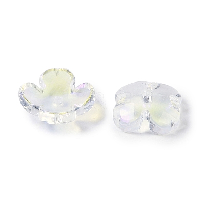 Electroplate Glass Bead Caps GLAA-S202-11-1