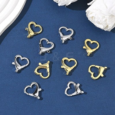 10Pcs 2 Colors Alloy Lobster Claw Clasps FIND-YW0009-35-1