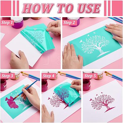 Self-Adhesive Silk Screen Printing Stencil DIY-WH0173-007-1